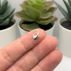 7x12 Mm Silver Plated Lobster Claw Clasps - Us Seller