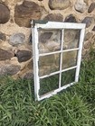 Original 1925 Vintage Wood Window Sash 6 Pane Glass 23 5 X 28 5