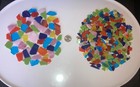 Milestones Misaic Stained Glass Pieces Bright Mux Assorted Shapes Sizes Colors