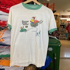 1970s Vintage John Deere Promo T-shirt Retro Snowmobile Ringer Tee