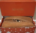 Womens Suede Faux Fur Lining Loafer Moccasin Slip On Slippers Chestnut Size 10