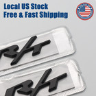 Fender Letter Badge Matte Black For 2011-2016 Charger Durango Rt R t Emblem 2pcs