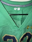2021 Team Issued Notre Dame Football Under Armour Green Jersey  32