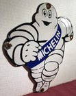 Large Vintage Dated 1954 Michelin Man Tires 13    Porcelain Gas Oil Sign