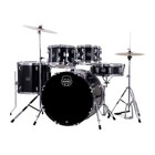 Mapex Comet 5pc Complete Drum Set W 20bd Dark Black W hw   Cymbals