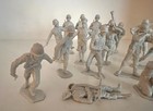 Marx Battleground Lite Gray German Mold Shot-16 In 13 Poses-vg- Hard-to-find