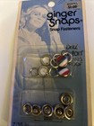 Vintage Lot Of 2 New Ginger Snaps Snap Fasteners Scovill Clinton  - 2 Styles