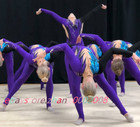 Acrobatics  gymnastics Catsuit  rock n roll Dance Costume ice Skating Unitard
