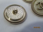 Chanel 2 Cc Logo Front  Light Gold Metal Buttons  19  Mm under 3 4     New Lot 2