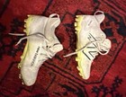 New Balance Freeze Lacrosse Cleats     Youth 4 5y     White yellow