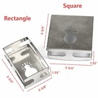 2 Pcs Square Slot Cutter Oscillating Tool For Drywall Electrical Box Outlet New