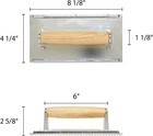 Thunder Group Steak Weight With Wood Handle  4-1 4 By 8-1 4-inch  Aluminum