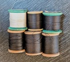 6 Vtg Wooden Spools J p Coats 6 Cord Cotton Thread Usa