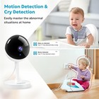 2k Baby Monitor Wifi Camera Cry Alert Motion Detect Night Vision 2-way Audio App