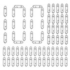 100pcs Topwater Co Speed Clips Reusable Speed Clips For Fishing Lures