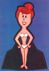 Original Vintage Uncut 1974 Flintstones Wilma   Fred Paper Dolls nostalgic 
