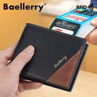 Men s Wallet Leather Rfid Blocking Bifold Credit Card Holder Front Pocket Purse