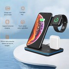 For Iwatch Iphone 14 13 12 3 In 1 Qi Wireless Fast Charger Charging Station Dock
