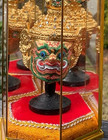 Tossakan Face Mask Thai Khon Dance Painted Ravana Encased 9 
