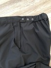 Footjoy Dryjoys Women s Sz M Golf Rain Pants Black Waterproof Snap Zip Leg Golf