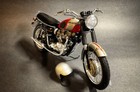 Franklin Mint 1969 Triumph Bonneville 1 10 Scale Diecast Motorcycle bike W box