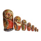 Russian Fairy Tales Nesting Dolls Hand Painted Stacking Wooden Matryoshka Set 