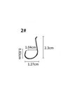 100 Circle Hooks   2 Octopus Fishing Circle Hooks  2x Strong - Black