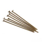 100pcs Antique Brass Head Pins 1   26mm      Crystal Prism Connector Pins For Cha