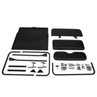 Golf Cart Flip Seat Kit For Club Car Precedent  2004-up  Black Seat Cushions