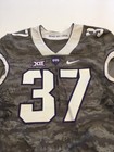 Game Worn Used Nike Tcu Horned Frogs Football Jersey  37 Size 42 Frogskin