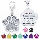 Cute Paw-shaped Personalized Pet Id name Tags For Cats Or Dogs - Custom Engraved