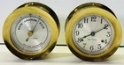 Seth Thomas Corsair Brass Ship   s Bell Clock E537-000   Barometer Tested Working
