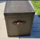 Usa Wwii Vintage Military Footlocker Trunk