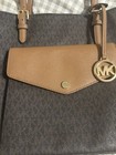 Michael Kors Jet Set Travel Signature Logo East West Brown Large Tote Bag