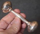 Charming 1950 s Webster Sterling Silver  525 Dumbbell Rattle Never Used Orig Bx