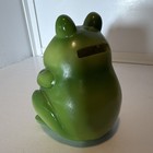 Green Ceramic Frog Coin Bank Piggy Bank With Bottom Stopper  Ceramic Bank