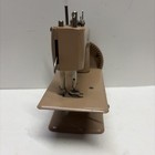 Vintage Singer Tan Child   s Mini Sewing Machine Hand Crank  Tested