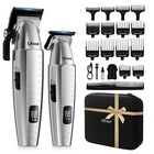 Professional Hair Clippers Set For Men - Electric Beard Trimmer   Accessories  G