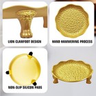 Brass Clawfoot Candle Dish antique Pedestal Dish candle Holder vintage Gold Jewe