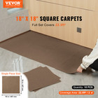 Vevor 10pcs Peel And Stick Carpet Tile Self Adhesive Floor 18    X 18    Dark Brown