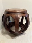 Vintage antique Chinese Wooden Barrel-form Drum Stool Rosewood