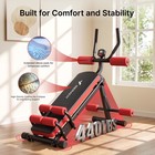 Merach Ab Machine Adjustable Ab Trainer Machine Ab Workout Equipment Load 440lbs