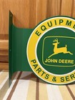 John Deere Flange Sign Parts Service Equipment Vintage Style Wall Decor