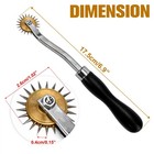 2pcs Box Scoring Tool  Resizer Maker With Wheel  Stainless Black 
