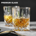 8 Piece Crystal Drinking Glass Set 4 Old Fashioned 11oz Highball 4 Whiskey Glass