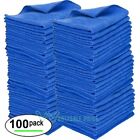 100pack Bulk Microfiber Cleaning Cloth No Scratch Rag Polishing Detailing Towel