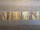 Latvia  Lettland  Sc B13-b16 mi 65z-68z Mh  10 Mark Banknote On Back 
