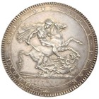 1818 Great Britain Crown Lviii George Iii Five Shilling Large Silver Coin 8u