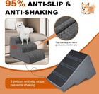 Superior Dog Stairs For Small Dogs - Removable Steps For High Beds  4 Steps
