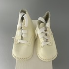 Buster Brown White Leather Lace-up Baby Bootie Ankle Shoes Size 2 M